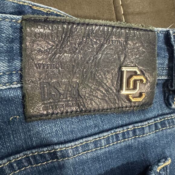 Diesel Buster DS78 W36 Slim Tapered Distressed Jeans Bandana Patch 0833F - Picture 9 of 13